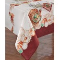 Holiday Bordered Fall Tablecloth, 60