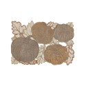 Metallic Pumpkin Cutwork Rectangle Placemat