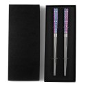 Cherry Blossom Rainbow Chopsticks Metal Chopsticks 2 Pairs