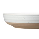 Stoneware Dinner Bowl, White Speckled