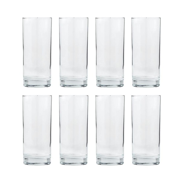 16-Piece Drinking Glass Set, 16 & 11 oz