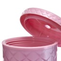 Pink Plastic Tumbler with Straw