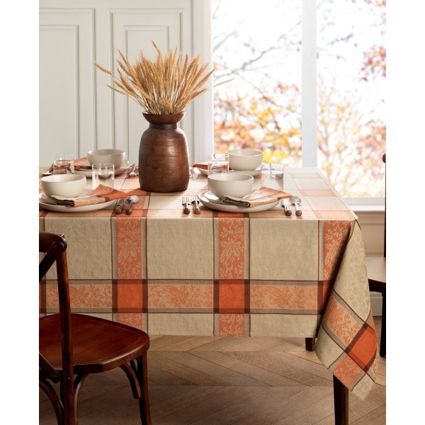 Autumnal Harvest Jacquard Tablecloth, 60