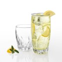 Glass Drinkware Set, 16 Piece Set, 16 Ounce & 12 Ounce