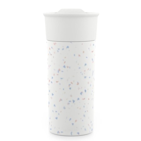 Ceramic Tumbler White Speckled Ceramic Tumbler Whit...