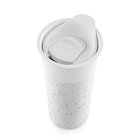 Ceramic Tumbler White Speckled Ceramic Tumbler Whit...