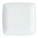 Porcelain Square-Shaped Salad Plate, White