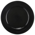12 Pack: Black Charger Plate
