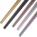 5 Pairs Stainless Steel Chopsticks Set