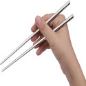 5 Pairs Stainless Steel Chopsticks Set