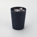 Dark Blue Round Plastic Tumbler, 18-Ounce