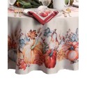 Pumpkin Engineered Tablecloth, 70