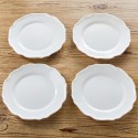 Ruffled Dinner Plates - Set of 4