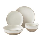 Cream 16-Piece Dinnerware Set Cream 16-Piece Dinne...