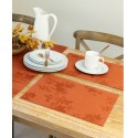 Countryside leaves raised jacquard Placemat 13 X 18