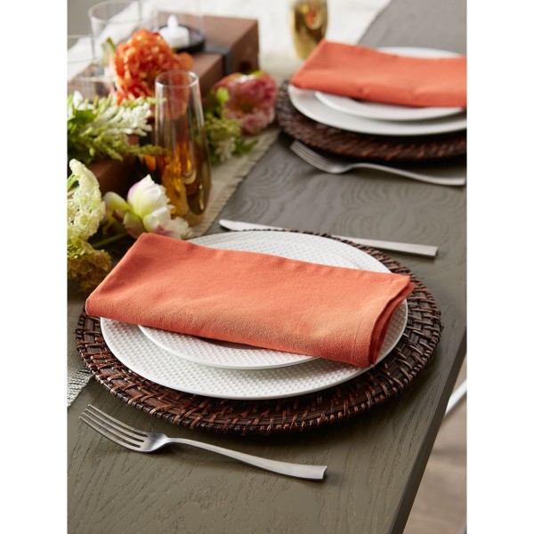 Design Import Spice Solid Napkin, Set of 6