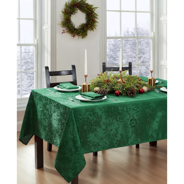 Jacquard Holiday Tablecloth - 52