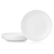 White, Round Dinner Plate, Set of 6 White, Round Dinner ...