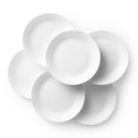 White, Round Dinner Plate, Set of 6