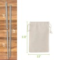 Reusable Metal Chopsticks (8 Pairs)