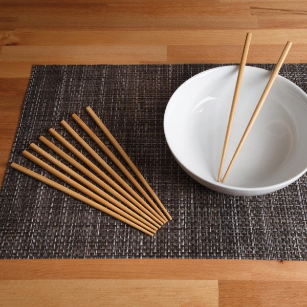 Reusable Burnished Bamboo Chopsticks (5-Pair Set)