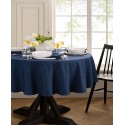 Solid Texture Water and Stain Resistant Tablecloth, 90