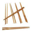 Premium Reusable Bamboo Chopsticks, Twisted 9-inch - 6 Pairs