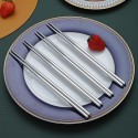 Silver 10 Pairs of Reusable Chopsticks