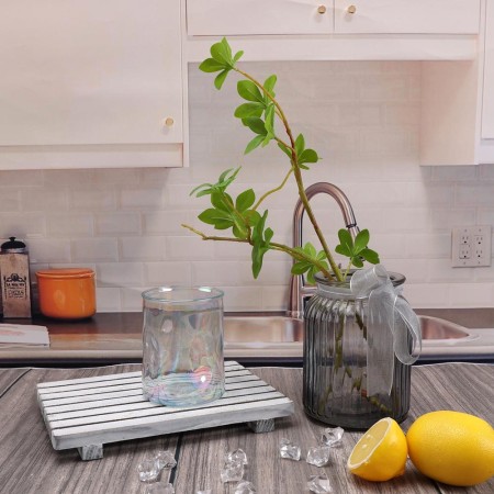 Clear Glass Fluted T...