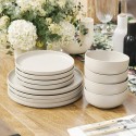 Dots Stoneware Dinnerware 12 Piece Set