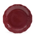 Woman Lace 12-Piece Dinnerware Set, Plum