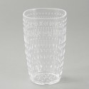 Tumbler Glass Set - Plastic Drinkware for Outdoor Use - Set of 4, Clear