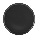 Matte Black Stoneware Dinner Plate