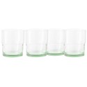 Recycled Green Glassware, Glass, 4 Pack, 10 oz
