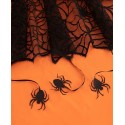 Crawling Halloween Spider Lace Lined Tablecloth - 70